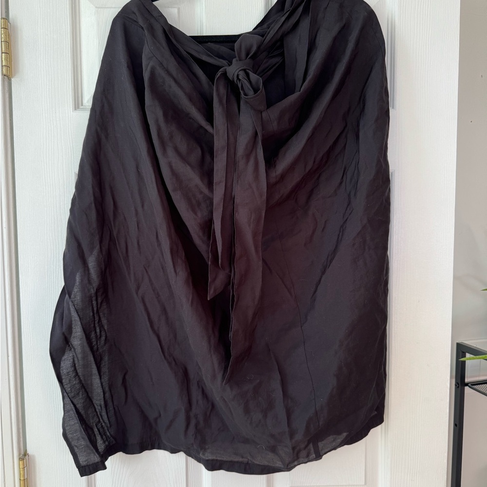 Summersalt Women's Black Swim Sarong with Tie, Size 1XL/2XL